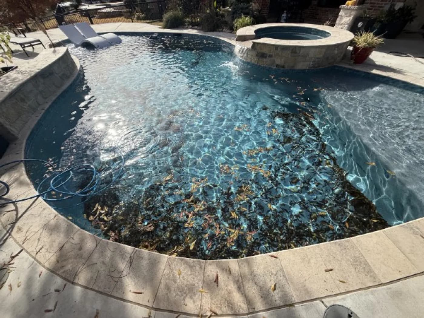 Balanced, clear pool water at an Oklahoma City home